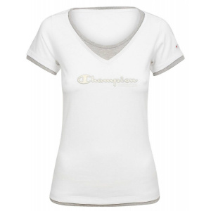 105821 006 Champion Crewneck Women's t-shirt (white)