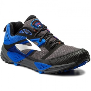 110243 1D 098 Brooks Cascadia 12 (Anthracite/Black/Electric blue)