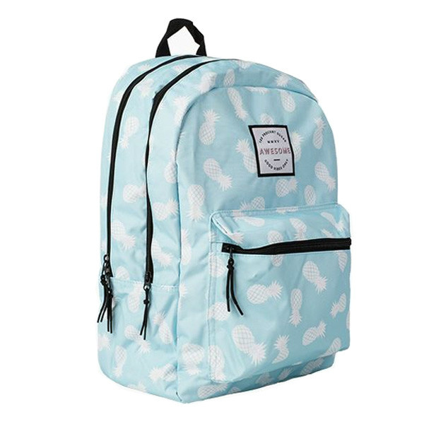 162 AWG 703.75 Awesome Double Backpack (blue/pineapple/allover)