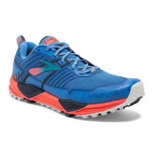 120274 1B 489 Brooks Cascadia 13 (Blue/Coral/Navy)