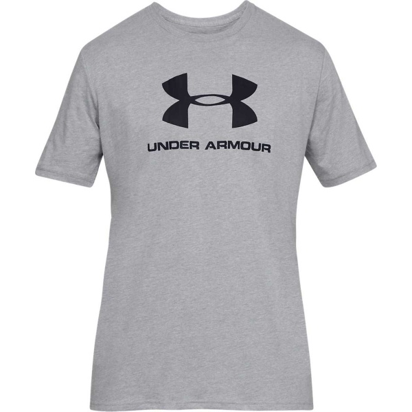 1329590-036 Under Armour Sportstyle Logo Short Sleeve (Grey)