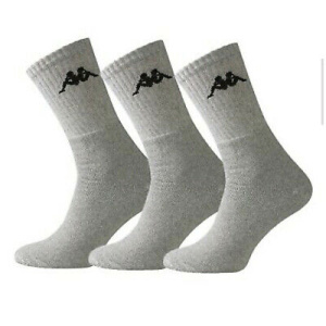 KP-3005-001 Kappa Sport Socks 3-Pack (Grey)