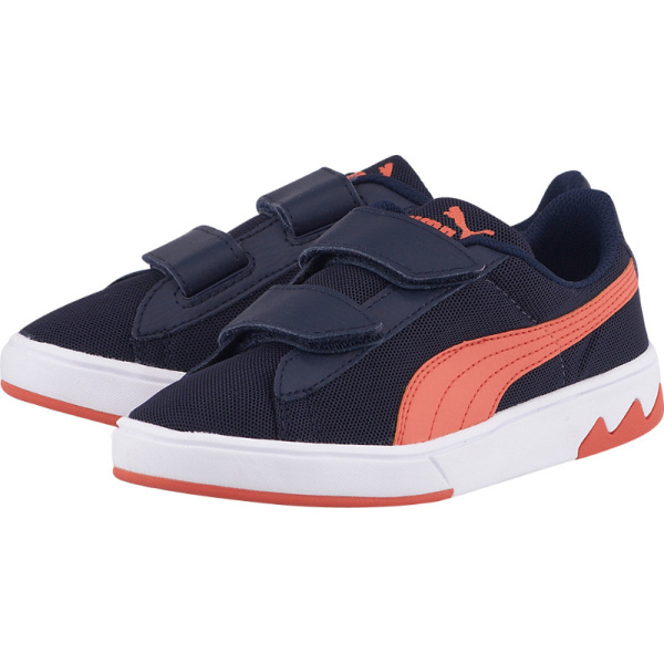 357637 01 Puma Archive Lite Lo Mesh 2V Kids (PEACOAT-NASTURTIUM)