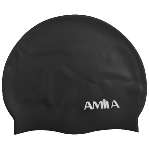 47013 Amila Silicon Swim Cap (black)
