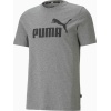 586666-03 Puma Logo Tee (Puma Grey)