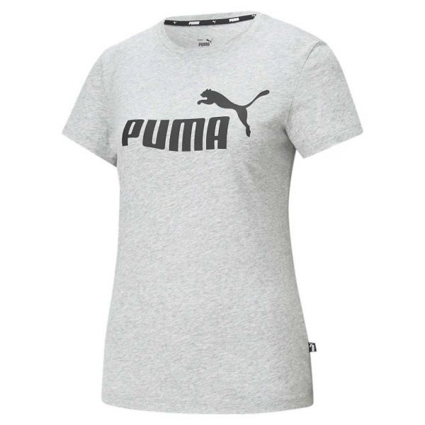 586774-04  Puma Logo Tee (Light Grey)