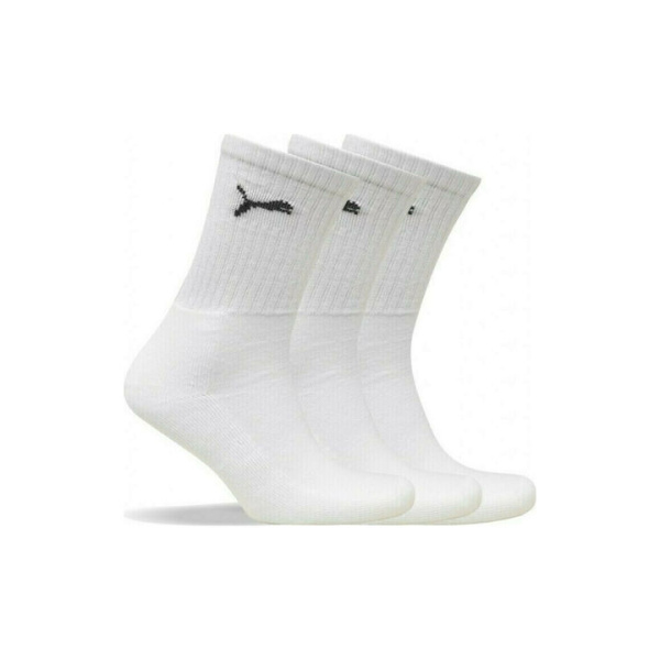7312-300 -043 Puma Socks 3-Pack (White)