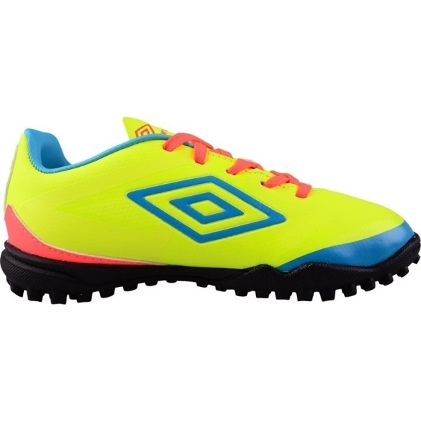 80925U DKC Umbro Velocita Club TF JNR (safety yellow/scuba blue/fiery coral)