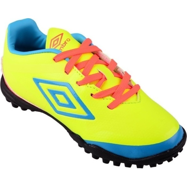 80925U DKC Umbro Velocita Club TF JNR (safety yellow/scuba blue/fiery coral)