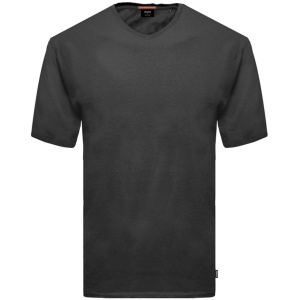 TS-186B Double V-Neck T-shirt (Black)