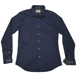 GS-482S Double Shirt Slim Line Χρώμα Μπλε