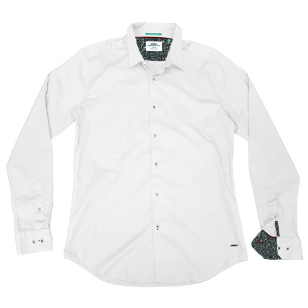 GS-482S Double Shirt Slim Line Χρώμα Άσπρο