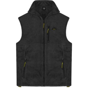 MFT-15A Double Full Zip Sleeveless Polar Fleece With Collar  (Μεγάλα Μεγέθη) (Black)