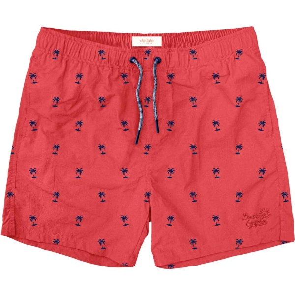 MTS-126VA Double Swim Shorts Μεγάλα μεγέθη (Red)