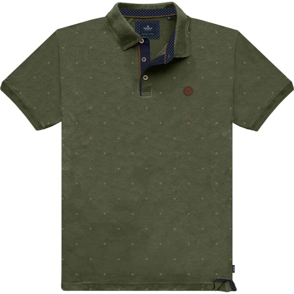 PS-299SA Double Polo Pique All-Over Print (Μεγάλα μεγέθη) (Khaki)