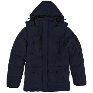 RMJK-162 Rebase Puffer Parka Jacket With Detatchable Hood (Navy)