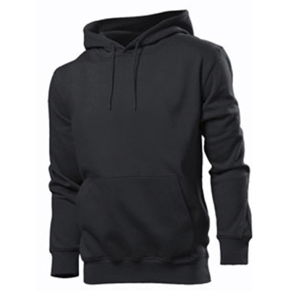SWP-280 Keya Unisex Hooded Sweatshirt Χρώμα Μαύρο