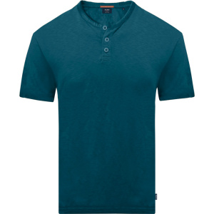 TS-182 Double Men's Henley T-shirt (Petrol)