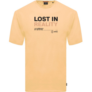 TS-197 Double Men’s Graphic Print T-Shirts (Yellow)