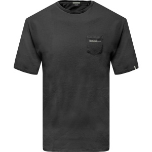 TS-249A Double T-Shirts With Chest Pocket  (Μεγάλα μεγέθη) (Black)