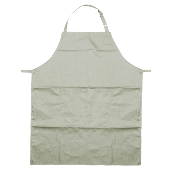 Apron 03 Ποδιά Μαγείρων μακριά με στηθούρι Χρώμα Μπεζ