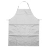 Apron 03 Ποδιά Μαγείρων μακριά με στηθούρι Χρώμα Άσπρο