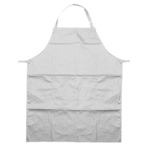 Apron 03 Ποδιά Μαγείρων μακριά με στηθούρι Χρώμα Άσπρο