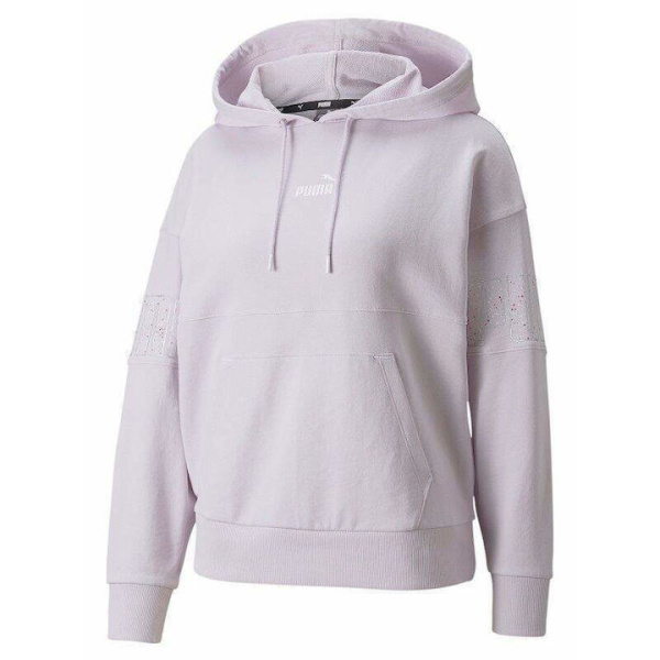 848828 73 Puma Power Γυναικείο Φούτερ με Κουκούλα Lilac