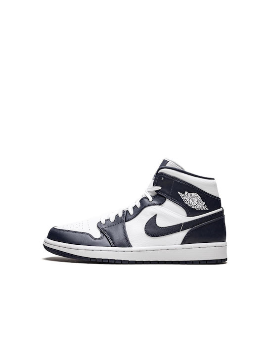 554724-174 Jordan Air 1 Ανδρικά Μποτάκια White / Metallic Gold / Obsidian