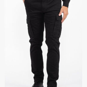CCP-34VA Double Chinos Pants (Μεγάλα μεγέθη) Black