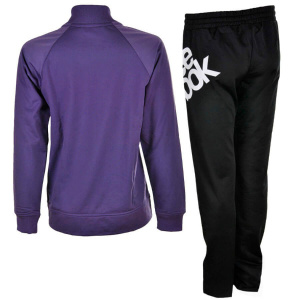 S49444 Reebok Tricot Tracksuit (purple slate/black)