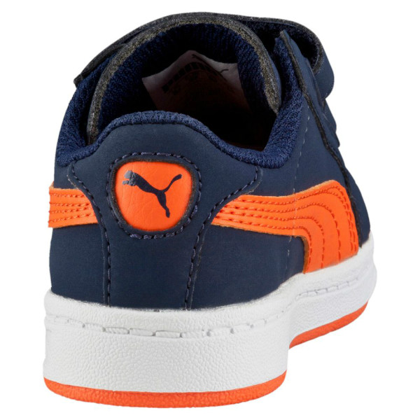 359044 03 Puma Smash Buck V Kids (peacoat/vermilion orange)