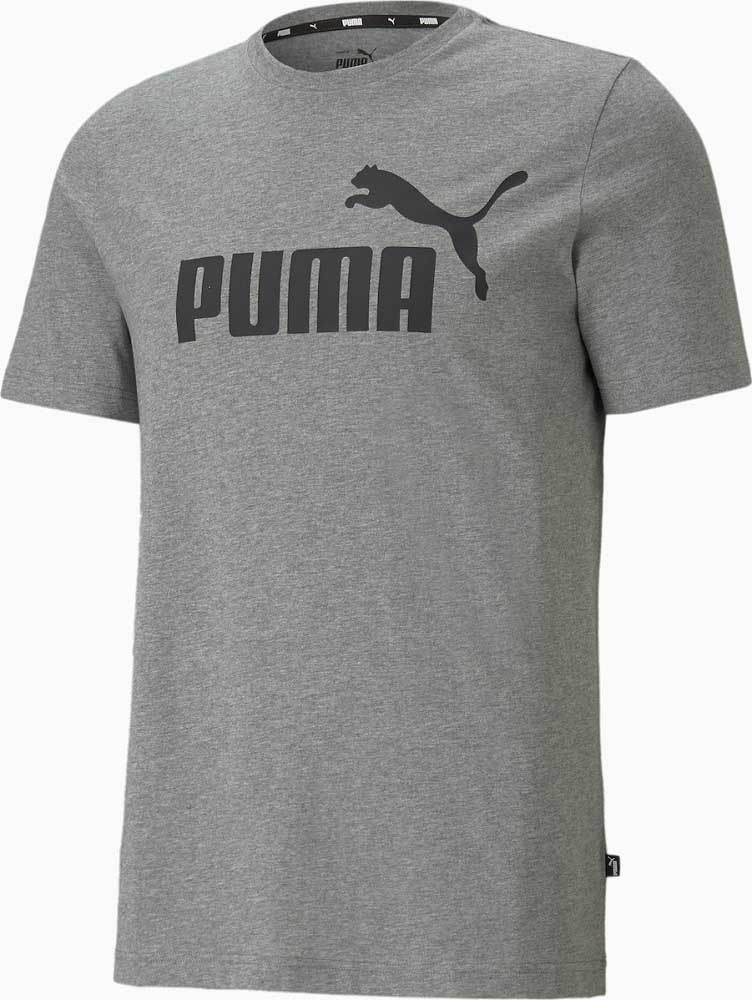 586666-03 Puma Logo Tee (Puma Grey)
