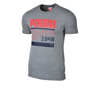 590170 02 Puma BPPO 980 Graphic Tee (medium gray leather)