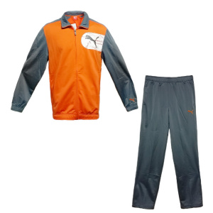 831779 03 Puma Mens Poly Suit Χρώμα Γκρι/Πορτοκαλί