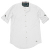 GS-483SVA Double Shirt Mao Collar Slim Line (μεγάλα μεγέθη) Χρώμα Μπλε
