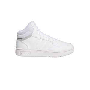 GW0401 Adidas Hoops 3.0 Mid  (Cloud White / Grey Two)