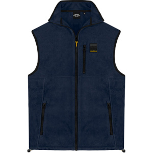 MFT-09  Double Full Zip Fleece Zilet Top (Navy)