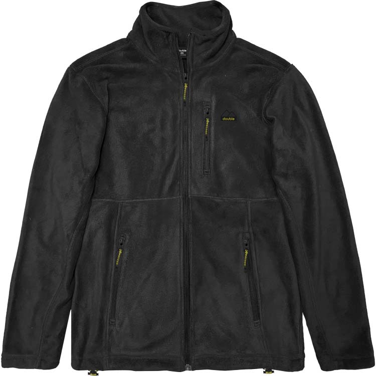 MFT-13VA Double Full Zip Polar Fleece (Μεγάλα μεγέθη) (Black)