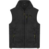 MFT-15A Double Full Zip Sleeveless Polar Fleece With Collar  (Μεγάλα Μεγέθη) (Black)