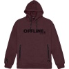 MTOP-81A Double Hoodie Brushed Fleece (Μεγάλα μεγέθη) (Bordeaux)