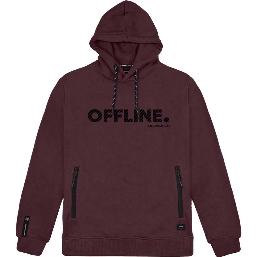 MTOP-81A Double Hoodie Brushed Fleece (Μεγάλα μεγέθη) (Bordeaux)