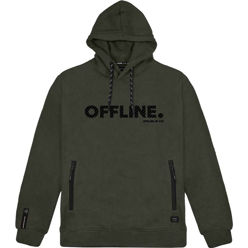 MTOP-81A Double Hoodie Brushed Fleece (Μεγάλα μεγέθη) (Khaki)