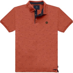 PS-299SA Double Polo Pique All-Over Print (Μεγάλα μεγέθη) (Brick)
