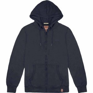 RMTOP-78 Rebase Brushed Fleece Full Zip Hoodie (Navy)