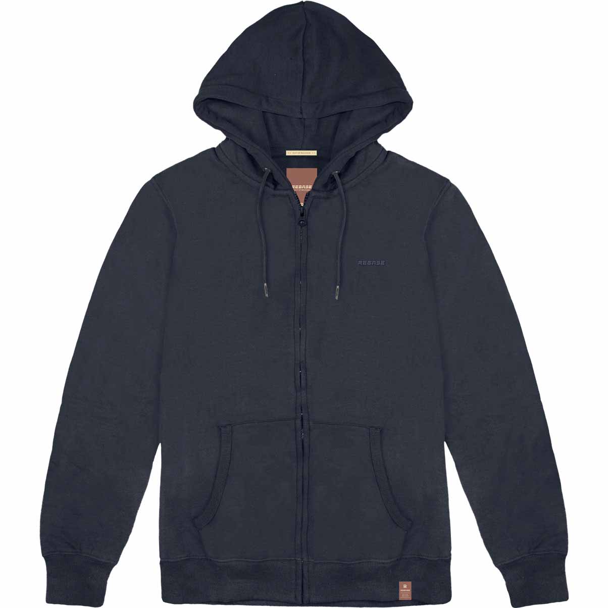 RMTOP-78 Rebase Brushed Fleece Full Zip Hoodie (Navy)