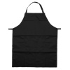 Apron 03 Ποδιά Μαγείρων μακριά με στηθούρι Χρώμα Μαύρο