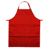 Apron 03 Ποδιά Μαγείρων μακριά με στηθούρι Χρώμα Κόκκινο