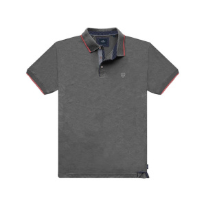PS-276SA Double Pique Polo (Μεγάλα μεγέθη) (Grey)