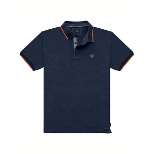 PS-276SVA Double Pique Polo (Μεγάλα μεγέθη) (Navy)